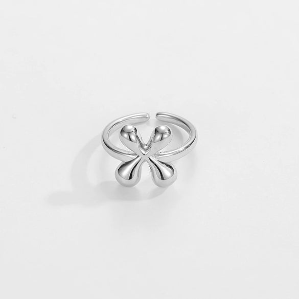 Ring Copper Glazed English Letters Hip Hop Fashion