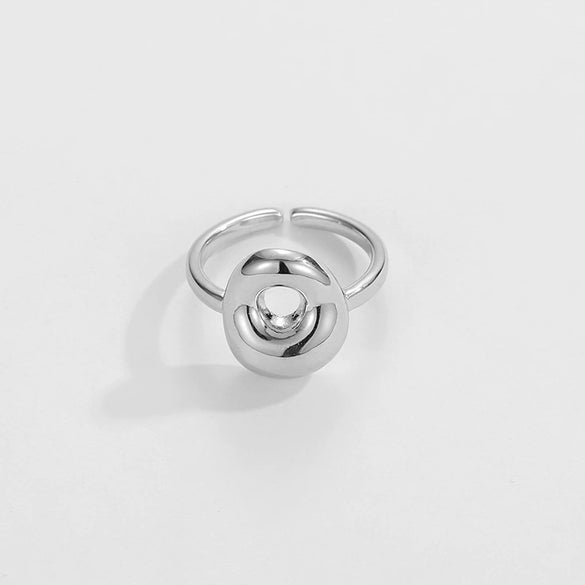 Ring Copper Glazed English Letters Hip Hop Fashion