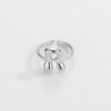Ring Copper Glazed English Letters Hip Hop Fashion