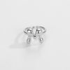 Ring Copper Glazed English Letters Hip Hop Fashion