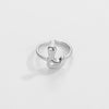 Ring Copper Glazed English Letters Hip Hop Fashion
