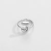 Ring Copper Glazed English Letters Hip Hop Fashion
