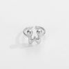 Ring Copper Glazed English Letters Hip Hop Fashion