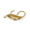 Ring Copper Golden Leaf Shape Electroplating Unisex Women's