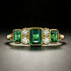 Ring Copper Light Luxury Geometric Zircon Women's