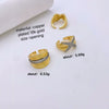 Ring Copper Plated Gold Diamond Zircon Geometric Fashion Design Electroplated