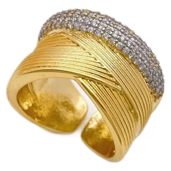 Ring Copper Plated Gold Geometric Style Electroplating Unisex