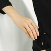 Ring Copper Real Gold Plating Geometric Wave Women's