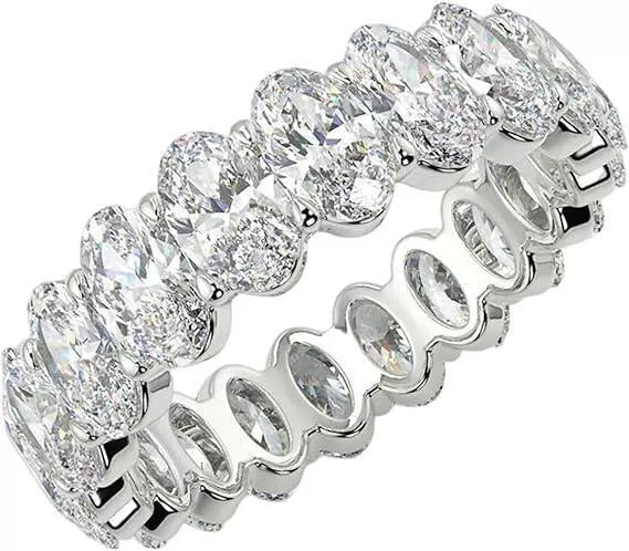 Ring Copper Zircon Diamond Geometric Women's