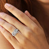 Ring Copper Zircon Geometric Cross Knot Design Women's Niche Exquisite Fashion