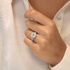 Ring Copper Zircon Geometric Princess Style