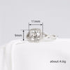 Ring Copper Zircon Geometric Princess Style
