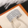 Ring Copper Zircon Geometric Style