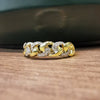 Ring Copper Zirconia Geometric Unisex Hip Hop Business Accessories