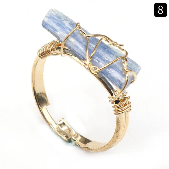 Ring Crystal Agate Natural Amethyst Citrine Grinding And Polishing