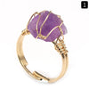 Ring Crystal Agate Natural Amethyst Citrine Grinding And Polishing