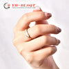 Ring Fritillary Shell Titanium Steel Electroplated Minimalist Style