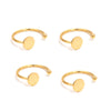 Ring Holder Stainless Steel Round Electroplated