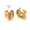 Ring Holder Stainless Steel Round Titanium Steel 18K Gold Plated Electroplating Jewelry Blank Tray