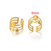 Ring Holder Stainless Steel Round Titanium Steel 18K Gold Plated Electroplating Jewelry Blank Tray