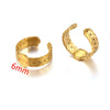 Ring Holder Stainless Steel Round Titanium Steel 18K Gold Plated Electroplating Jewelry Blank Tray