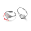 Ring Holder Stainless Steel Round Titanium Steel 18K Gold Plated Electroplating Jewelry Blank Tray
