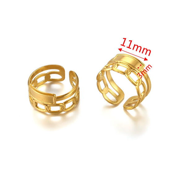 Ring Holder Stainless Steel Round Titanium Steel 18K Gold Plated Electroplating Jewelry Blank Tray
