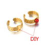 Ring Holder Stainless Steel Round Titanium Steel 18K Gold Plated Electroplating Jewelry Blank Tray