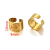 Ring Holder Stainless Steel Round Titanium Steel 18K Gold Plated Electroplating Jewelry Blank Tray