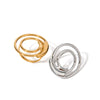 Ring Jewelry Stainless Steel Geometric Style Electroplated Irregular Thread Circle