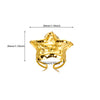 Ring Jewelry Stainless Steel Heartshaped Starfish Geometric Style Electroplating