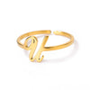 Ring Jewelry Stainless Steel Letter Pattern Electroplating Creative Fashion