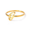Ring Jewelry Stainless Steel Letter Pattern Electroplating Creative Fashion
