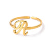 Ring Jewelry Stainless Steel Letter Pattern Electroplating Creative Fashion