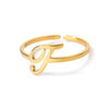 Ring Jewelry Stainless Steel Letter Pattern Electroplating Creative Fashion