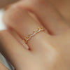 Ring Microinlaid Zircon Princess Crown Retro Jewelry