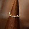 Ring Microinlaid Zircon Princess Crown Retro Jewelry