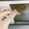 Ring Mosan Diamond 925 Silver Geometric Fashion Electroplating Women's