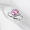 Ring S925 Silver Geometric Color Zirconium Set With Diamond