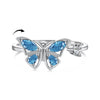Ring S925 Sterling Silver Flower Geometric Electroplating Women's