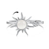 Ring S925 Sterling Silver Flower Geometric Electroplating Women's