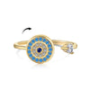 Ring S925 Sterling Silver Flower Geometric Electroplating Women's