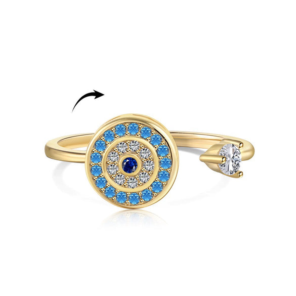 Ring S925 Sterling Silver Flower Geometric Electroplating Women's