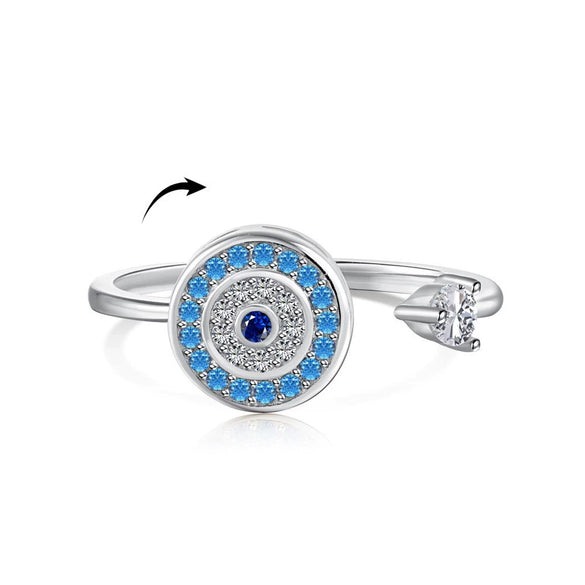 Ring S925 Sterling Silver Flower Geometric Electroplating Women's