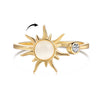 Ring S925 Sterling Silver Flower Geometric Electroplating Women's