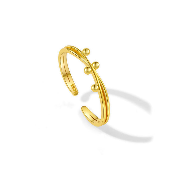 Ring S925 Sterling Silver Microinlaid Zircon Geometric Electroplated Fashion Jewelry For Women And Unisex