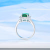 Ring S925 Sterling Silver Yellow Diamond Geometric Minimalist Women's Jewelry