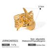 Ring Set Stainless Steel Ocean Animals Zodiac Electroplated Jewelry For Women