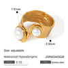 Ring Set Stainless Steel Ocean Animals Zodiac Electroplated Jewelry For Women