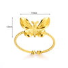 Ring Stainless Steel Butterfly Heartshaped Geometric Electroplating Unisex